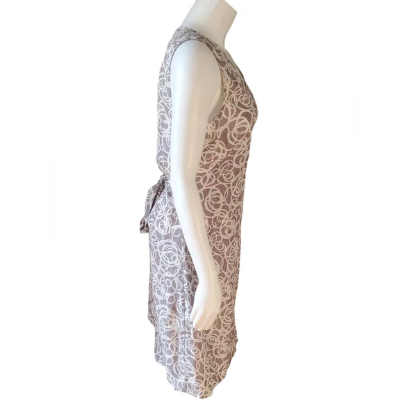 Garnet Hill Silk Wrap Sleeveless Dress. Sz.8 - Picture 4 of 12